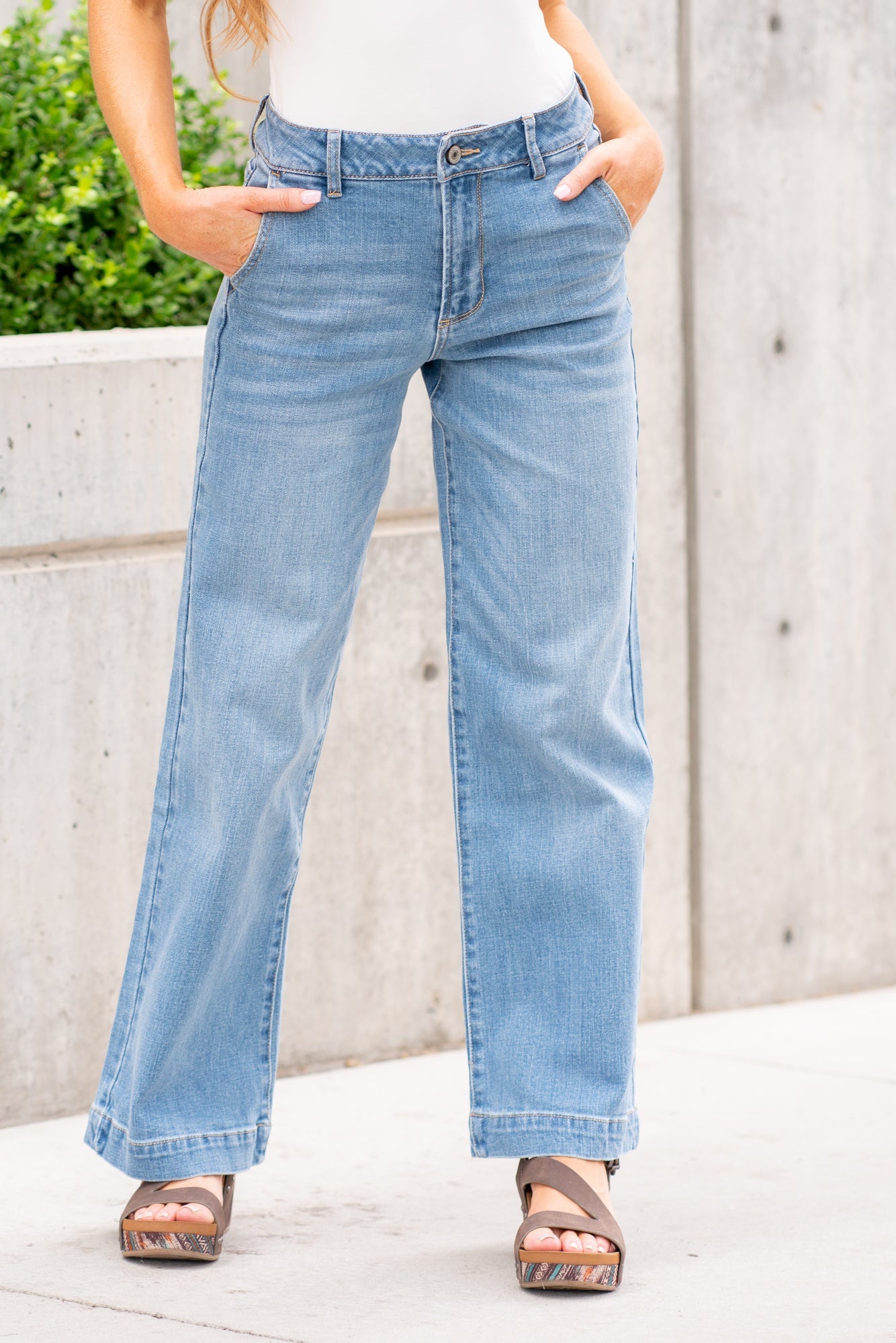 Natalie High Rise Trouser Wide Leg Flare Regular & Plus Sizes