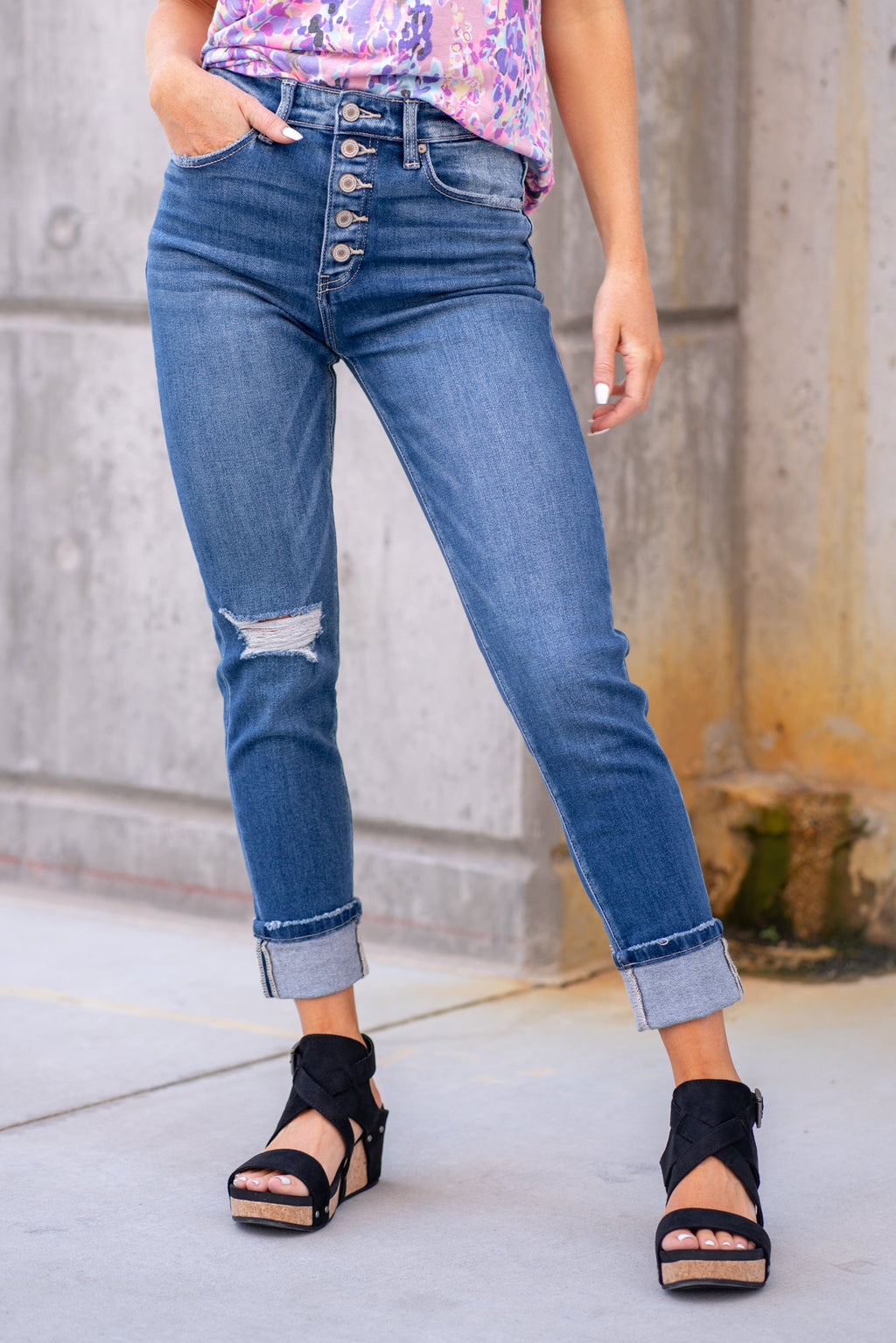 KanCan Beth-Anne High Rise Cigarette Straight Leg
