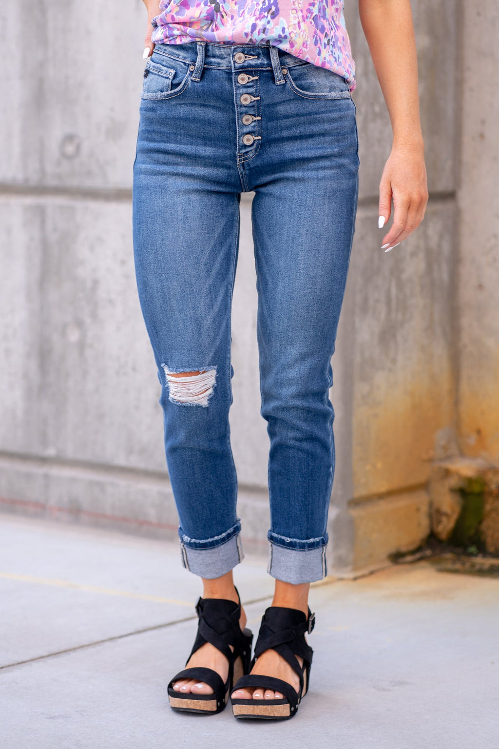 KanCan Beth-Anne High Rise Cigarette Straight Leg