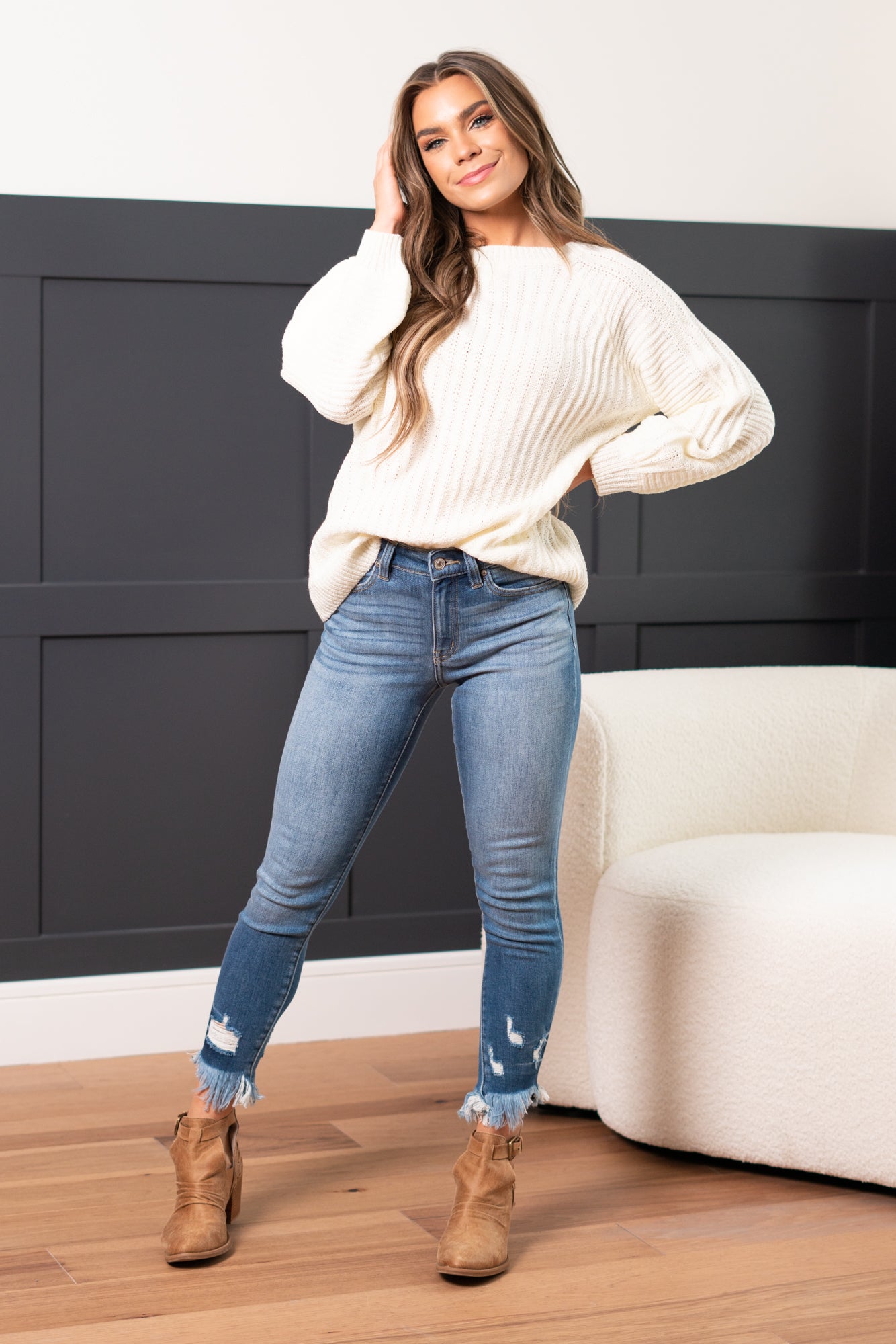 Kenna High Rise Ankle Skinny