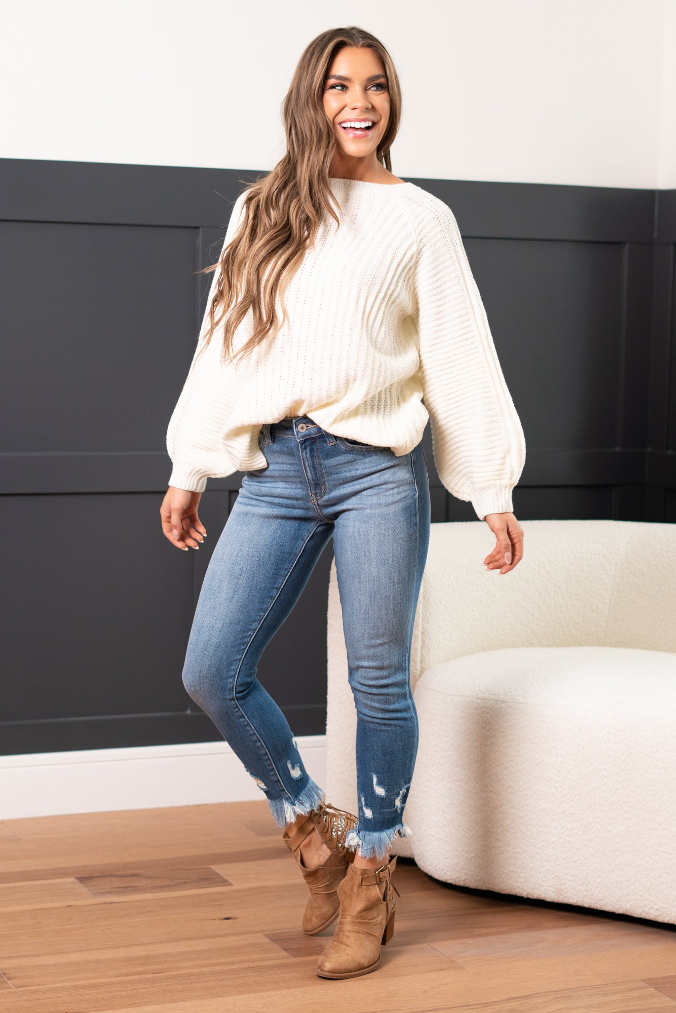 Kenna High Rise Ankle Skinny