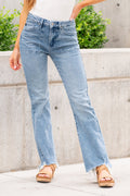 KanCan Petite Hawthorn High Rise Flare Regular & Plus Sizes