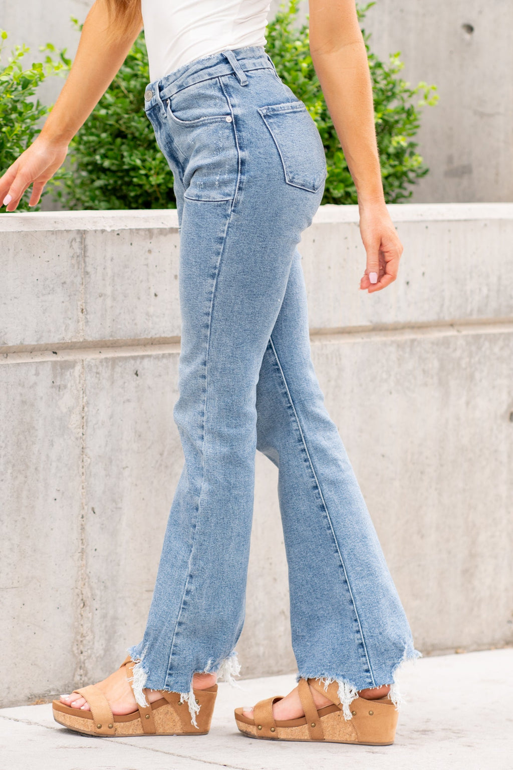 KanCan Petite Hawthorn High Rise Flare Regular & Plus Sizes