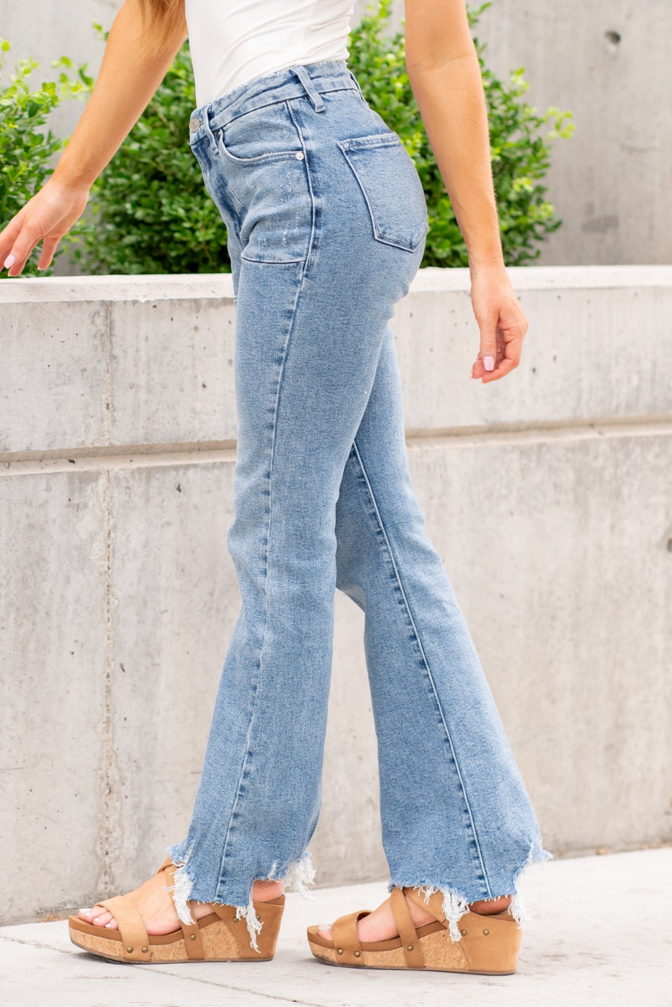 KanCan Petite Hawthorn High Rise Flare Regular & Plus Sizes
