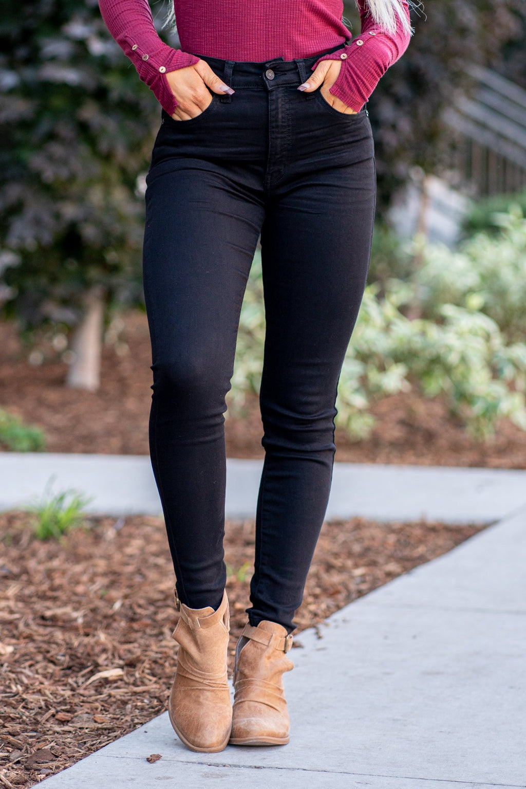 KanCan Aurelia Ultra High Rise Skinny Jeans Black