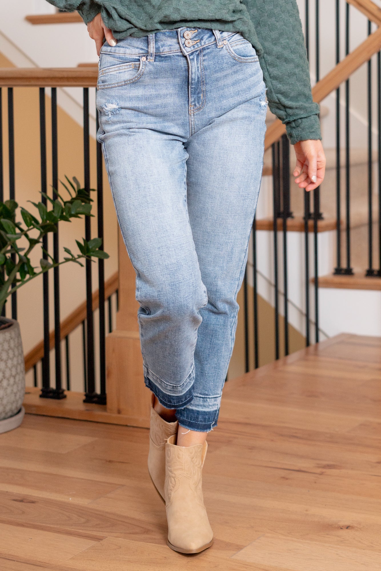Georgia Ultra High Rise Slim Straight Leg