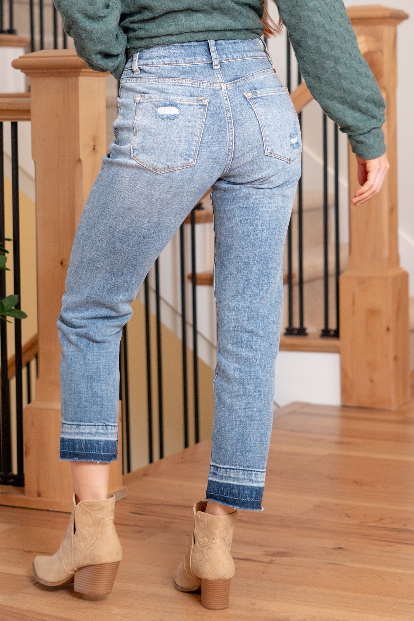 Georgia Ultra High Rise Slim Straight Leg