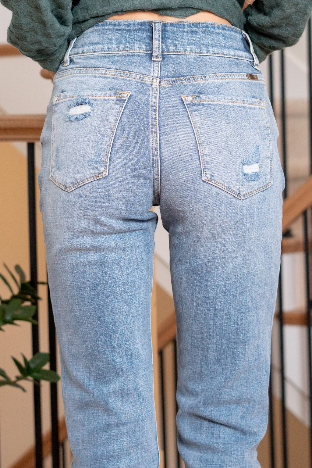 Georgia Ultra High Rise Slim Straight Leg
