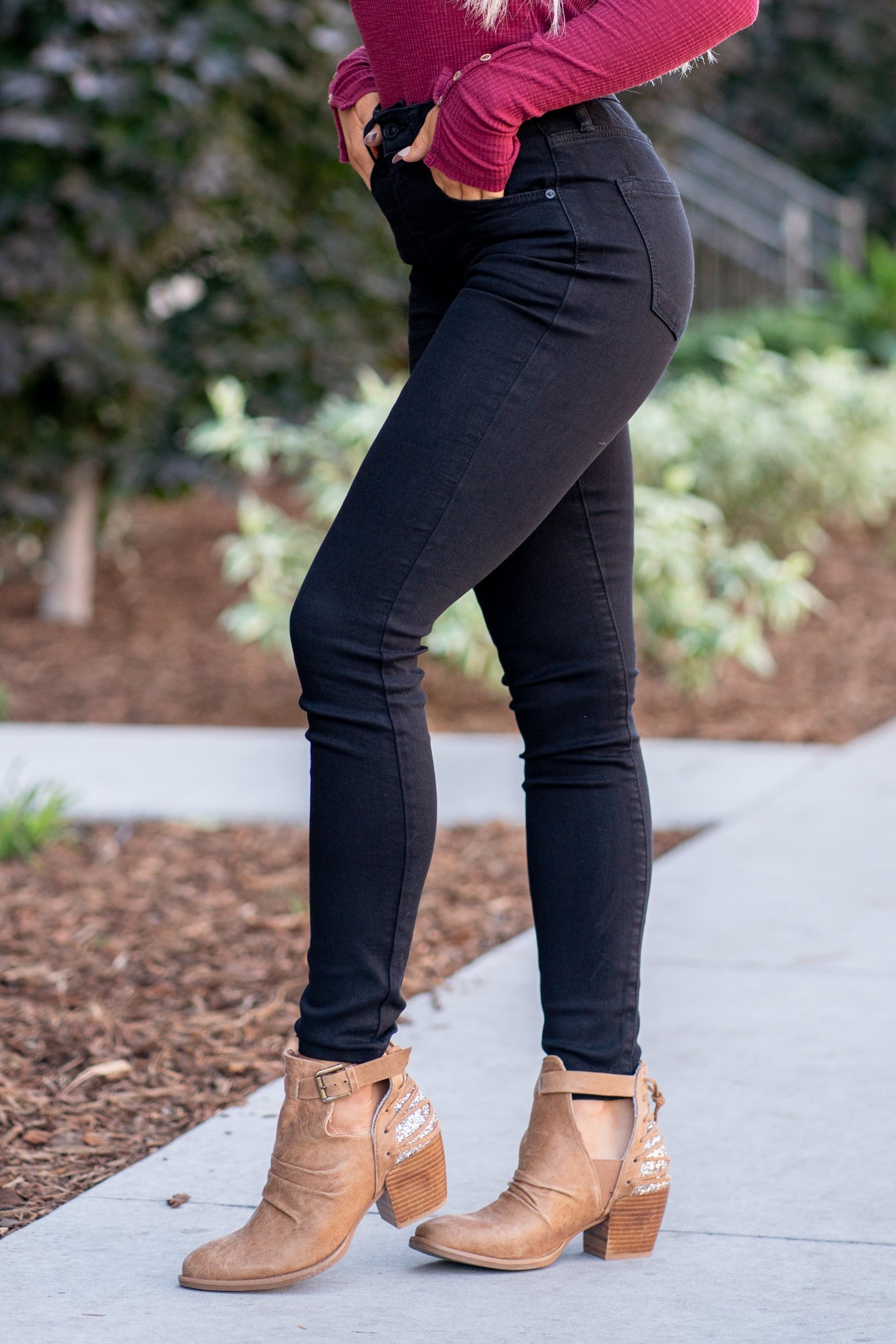 KanCan Aurelia Ultra High Rise Skinny Jeans Black