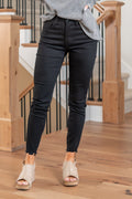 KanCan Ada-Lucy High Rise Distressed Hem Skinny Jeans Regular & Plus Sizes