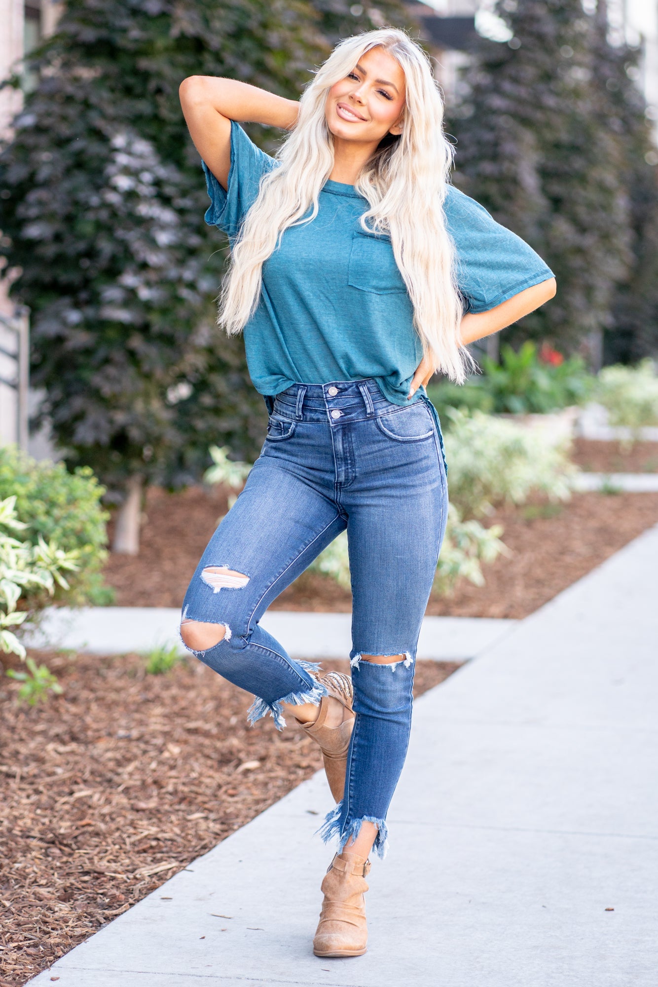 Truly High Rise Ankle Skinny