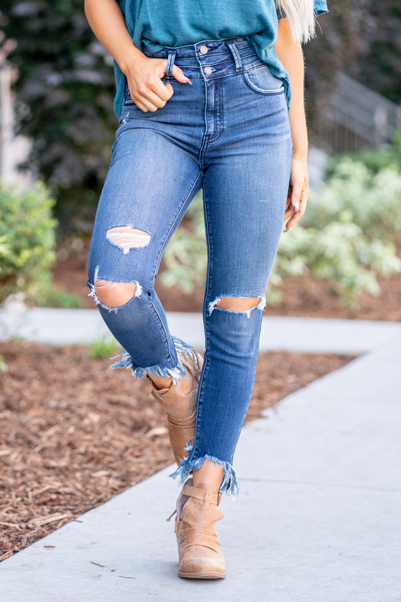Truly High Rise Ankle Skinny