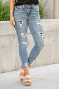 Leopard Patch High Rise Skinny