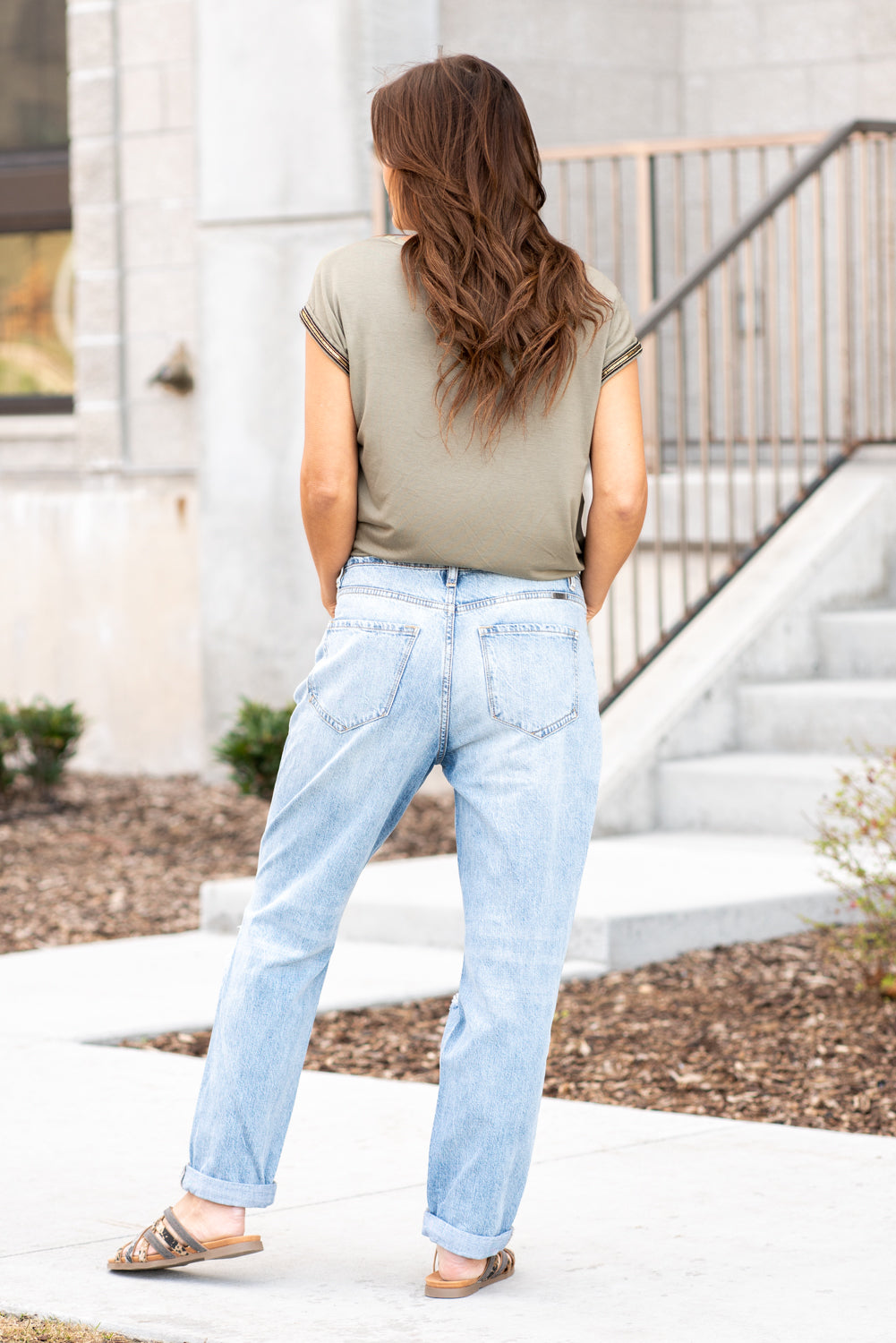 KanCan Jeans Collection: Spring 2021 Color: Medium Blue Wash Cut: Straight Fit, 25.5" Inseam  Rise: High-Rise, 11" Front Rise 100% Cotton Fly: Zip Hem: Cuffed Hem Style #: KC8579L Contact us for any additional measurements or sizing.