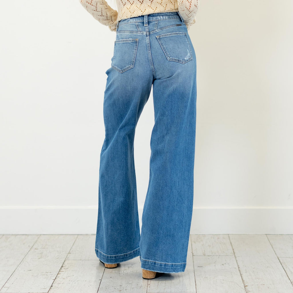 KanCan Becca Ultra High Rise Wide Leg Trouser Jeans