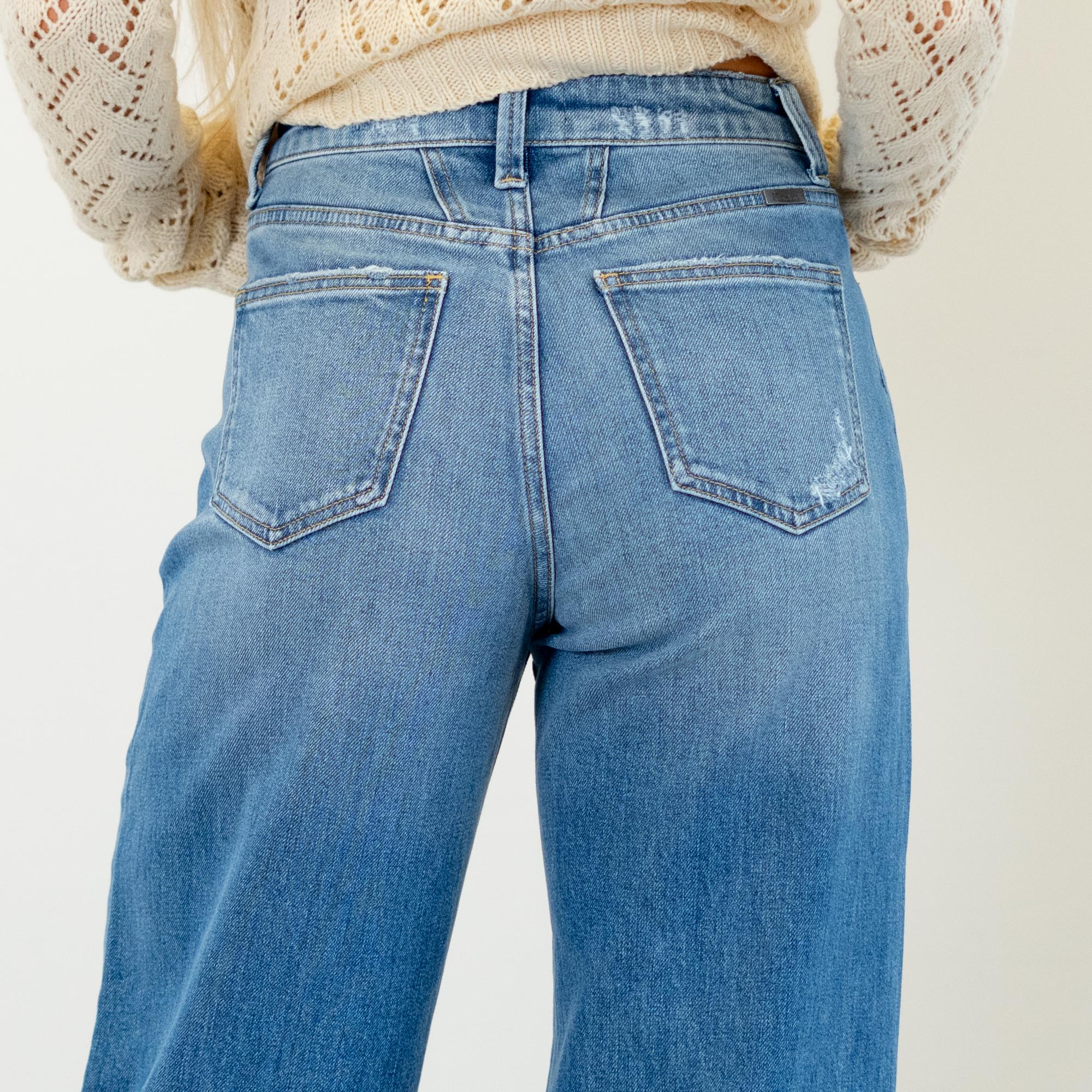 KanCan Becca Ultra High Rise Wide Leg Trouser Jeans