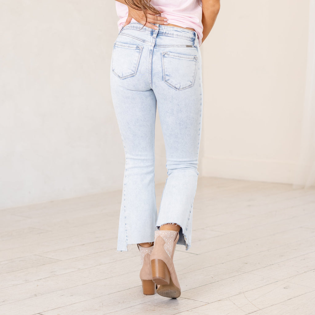 Elsie Mid Rise Cropped Flare
