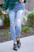 Chanell High Rise Ankle Skinny Regular & Plus Sizes