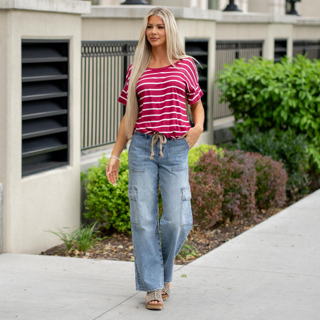 KanCan Katie Low Slung Baggy Fit Medium Blue