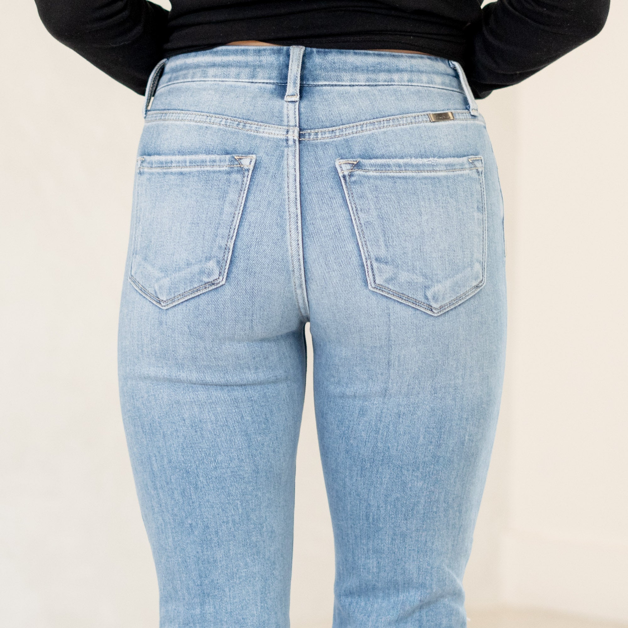 Clover High Rise Slim Straight Fit Leg
