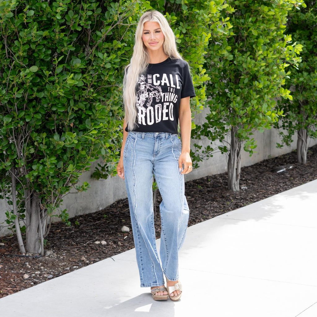 KanCan Skyline High Rise Wide Jeans - Comfort Stretch Fit