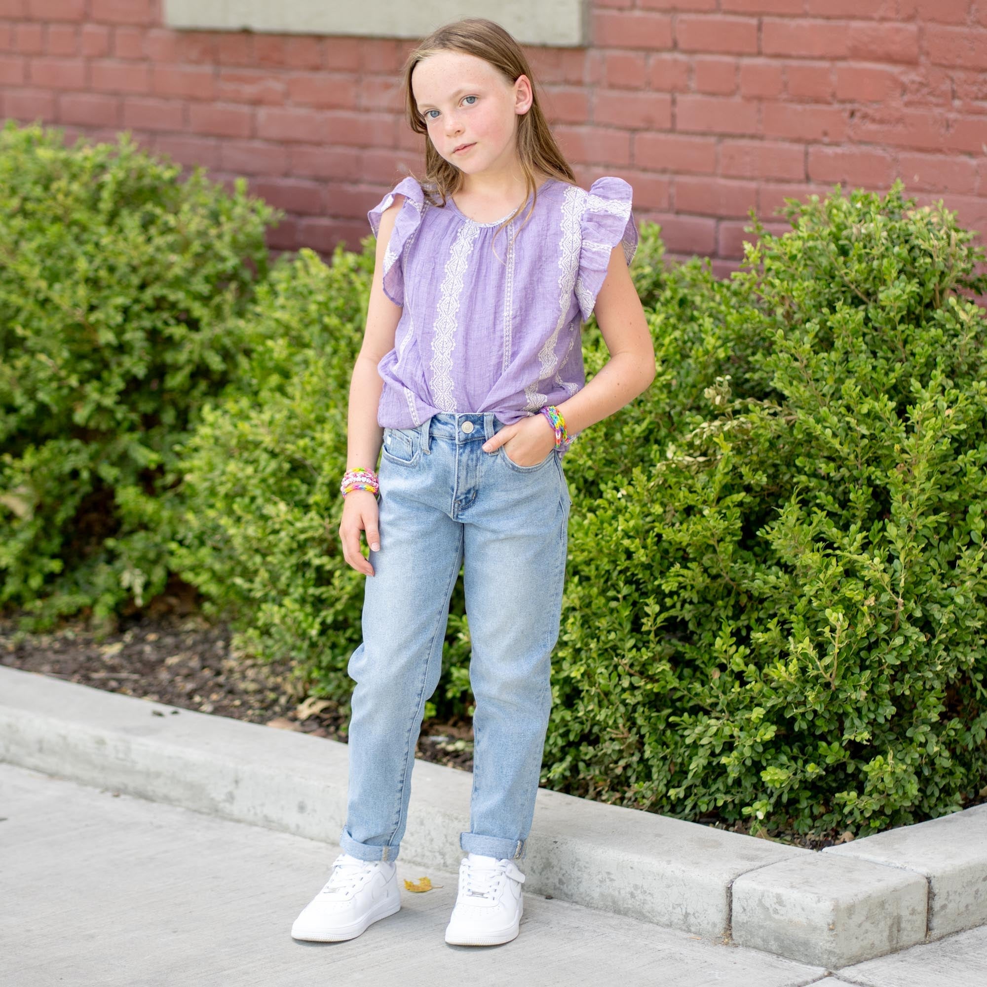 Kids Halo Mid Rise Mini Mom Fit