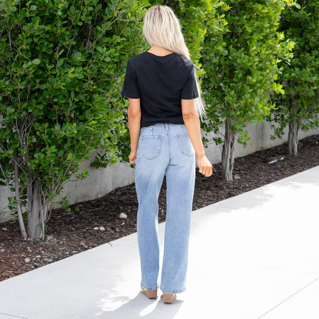 KanCan Skyline High Rise Wide Jeans - Comfort Stretch Fit