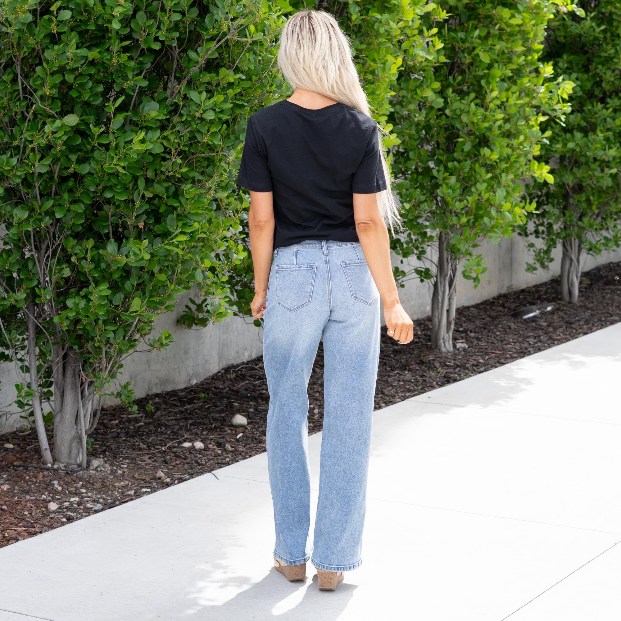 KanCan Skyline High Rise Wide Jeans - Comfort Stretch Fit