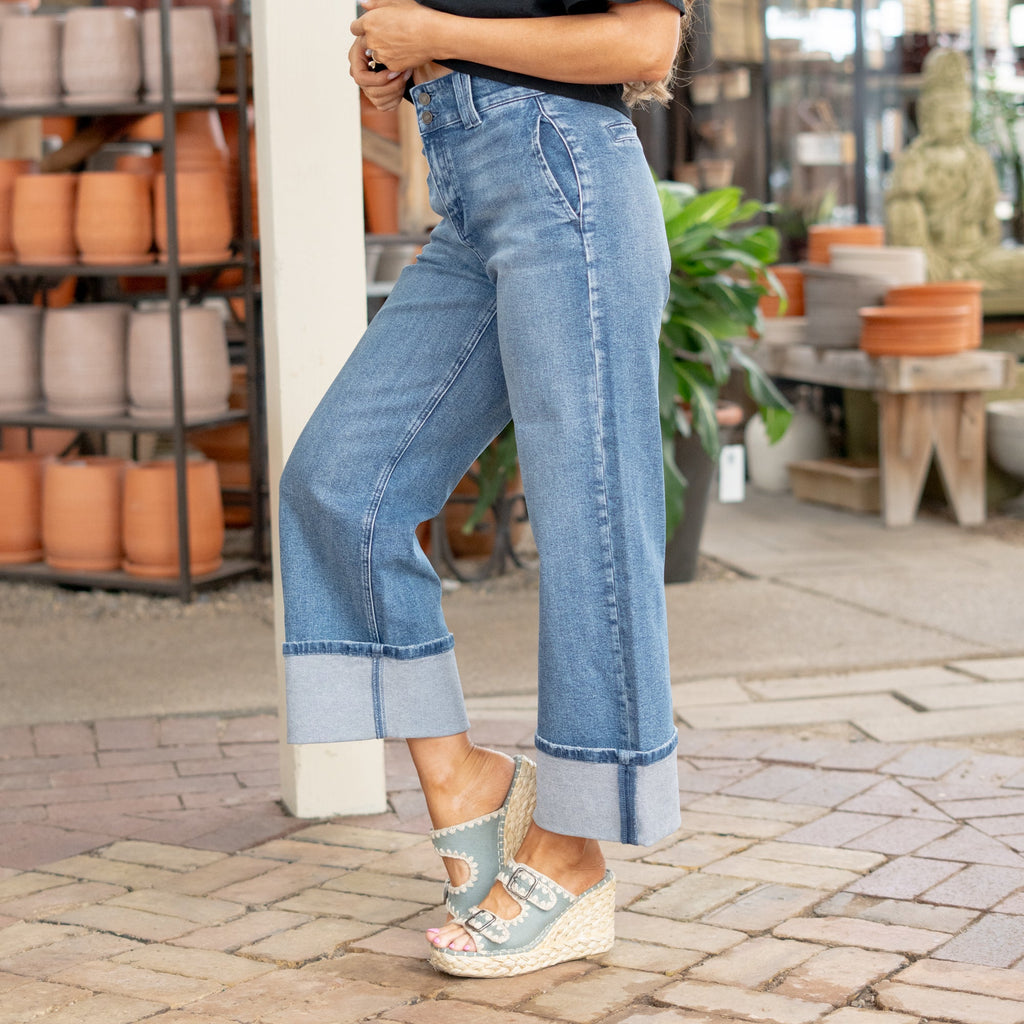 Irna 90's Cropped Wide Leg