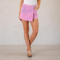 KanCan Amara High Rise Corduroy Skort Pink