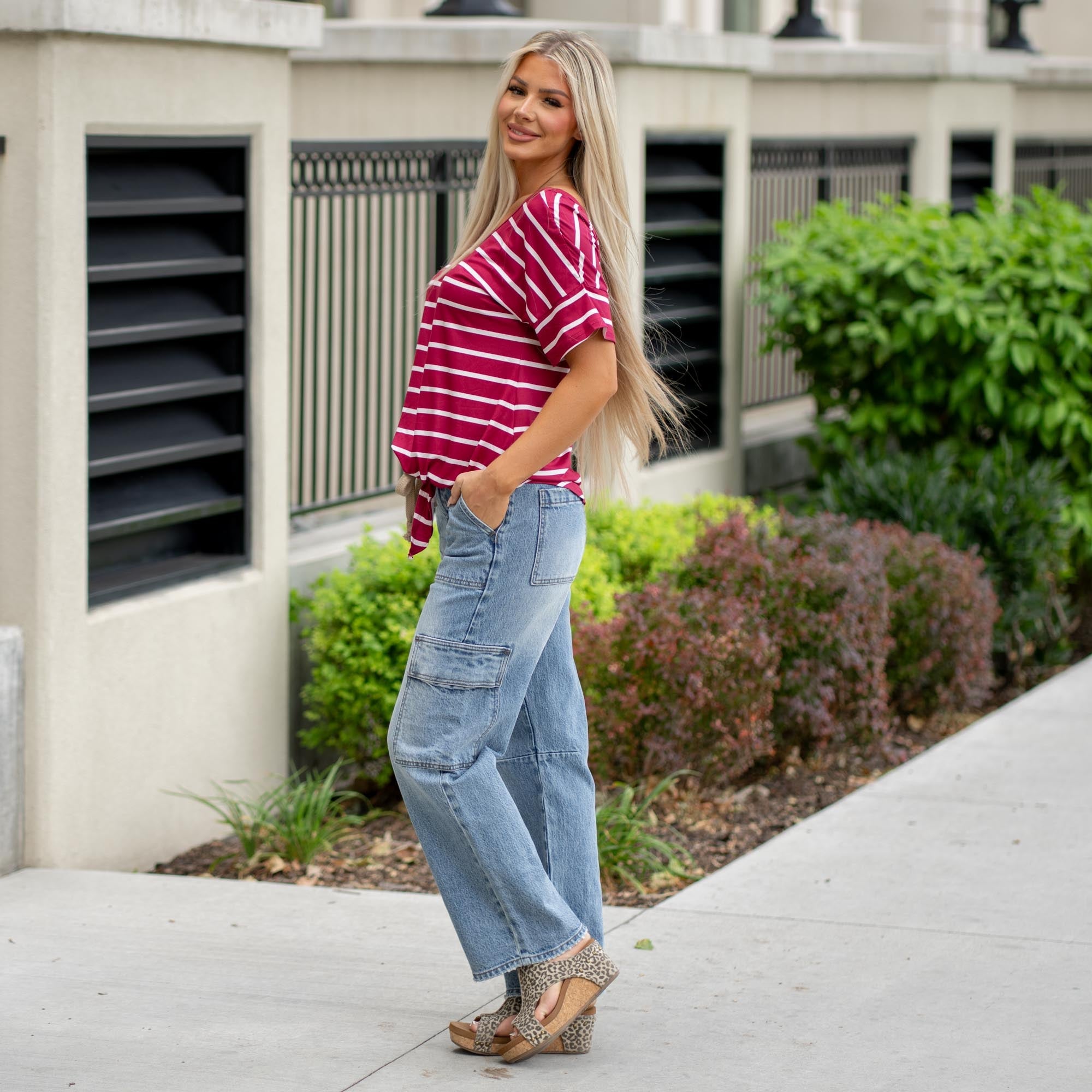 KanCan Katie Low Slung Baggy Fit Medium Blue