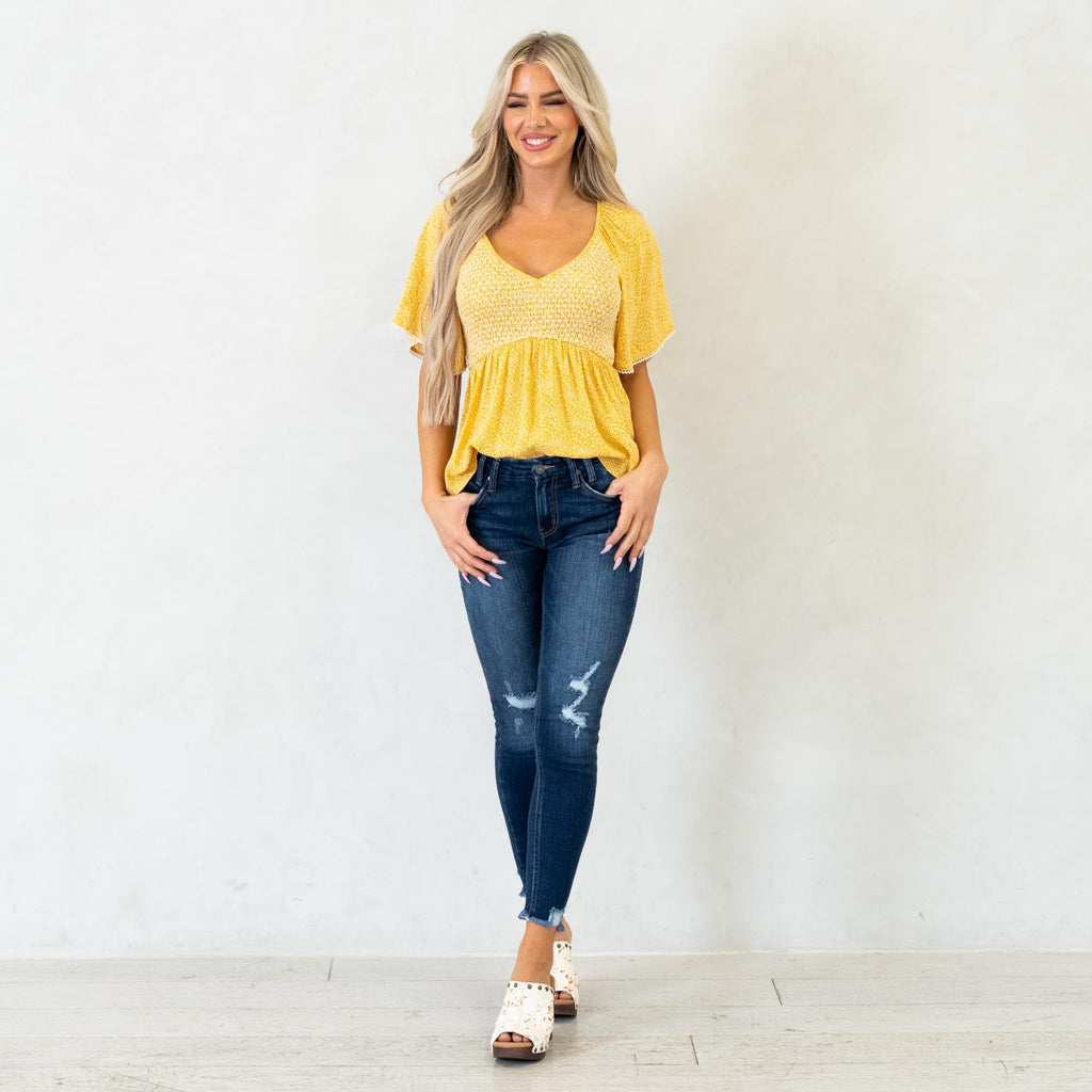 KanCan Fiora Mid Rise Ankle Skinny Jeans Dark Blue Wash
