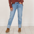 KanCan Tiffany Essentials Low Rise Straight Leg Light Wash
