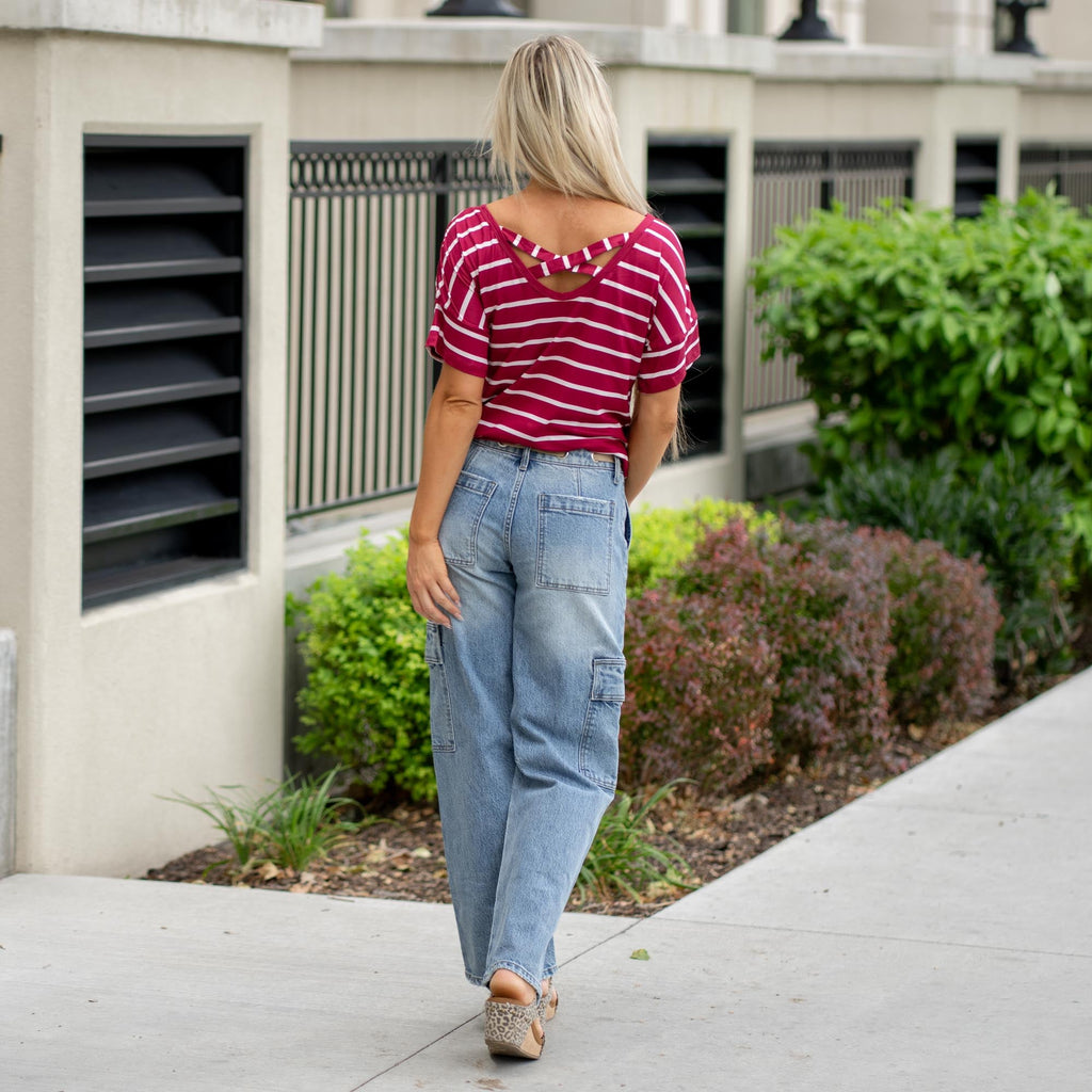 KanCan Katie Low Slung Baggy Fit Medium Blue