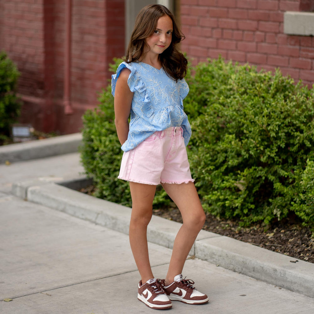 Kids Melly High Rise Shorts