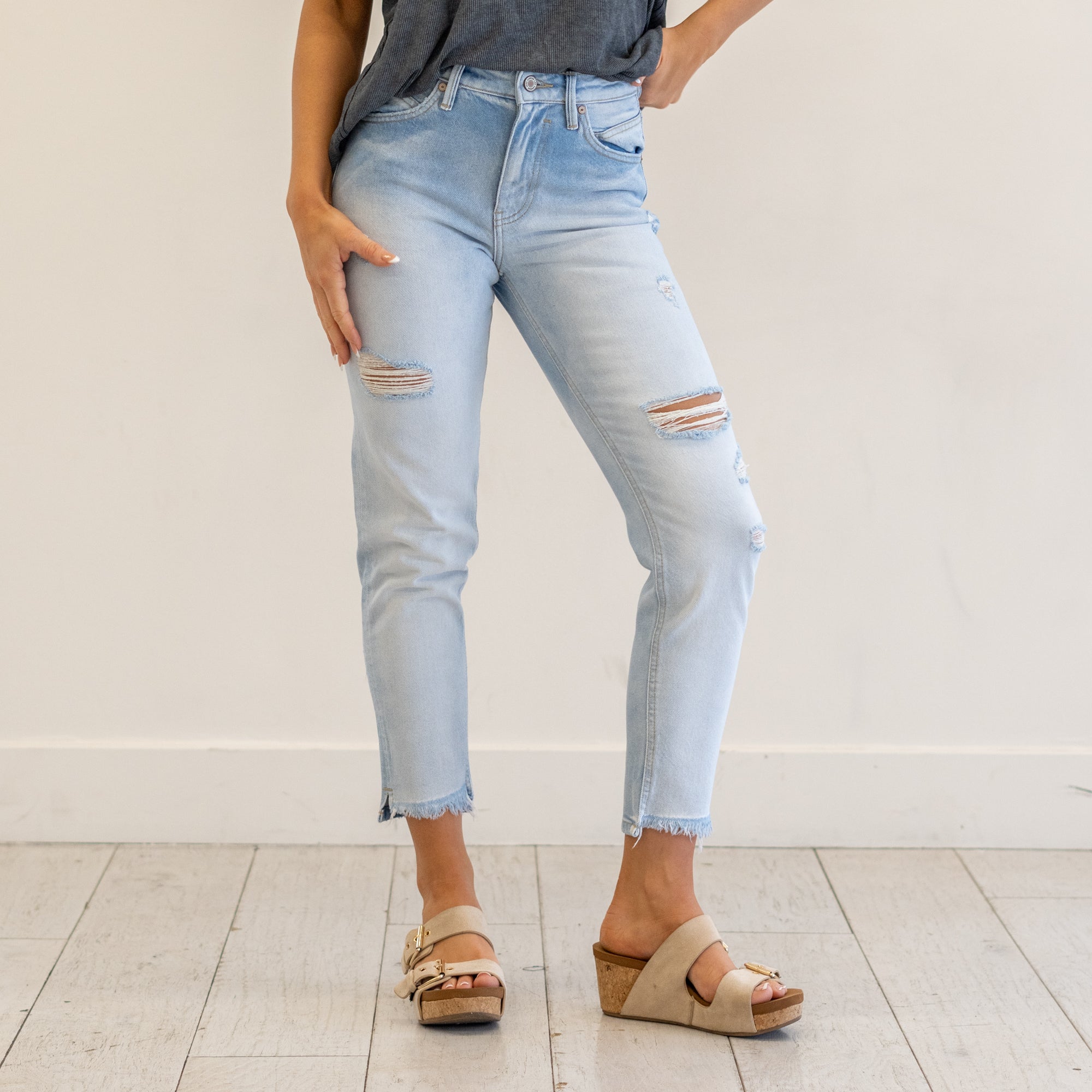 Bliss High Rise Mom Fit