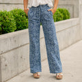 KanCan Carmelia High Rise Wide Leg Medium Blue