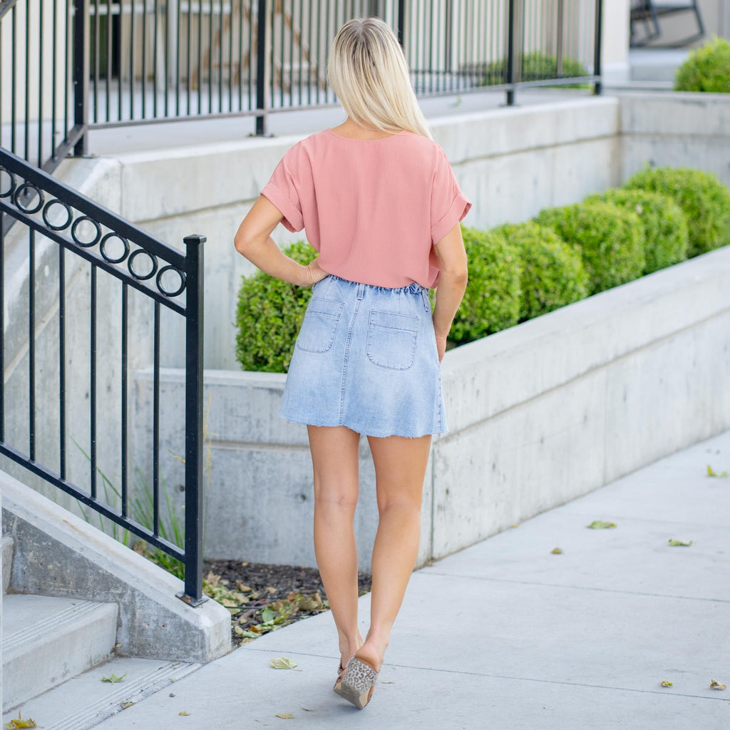 Kerro High Rise Midi Skater Skirt Light Stetch