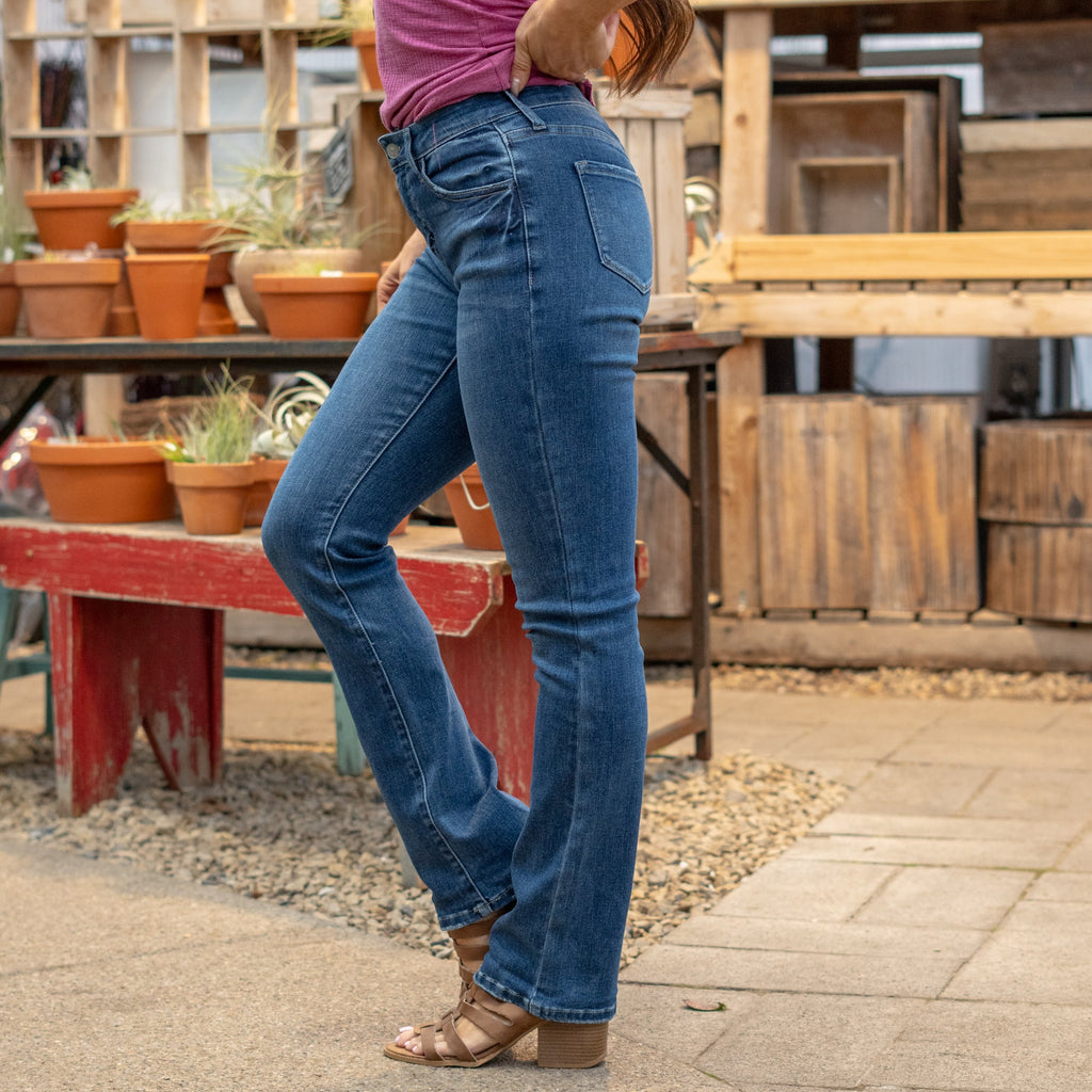 Gale High Rise Skinny Bootcut