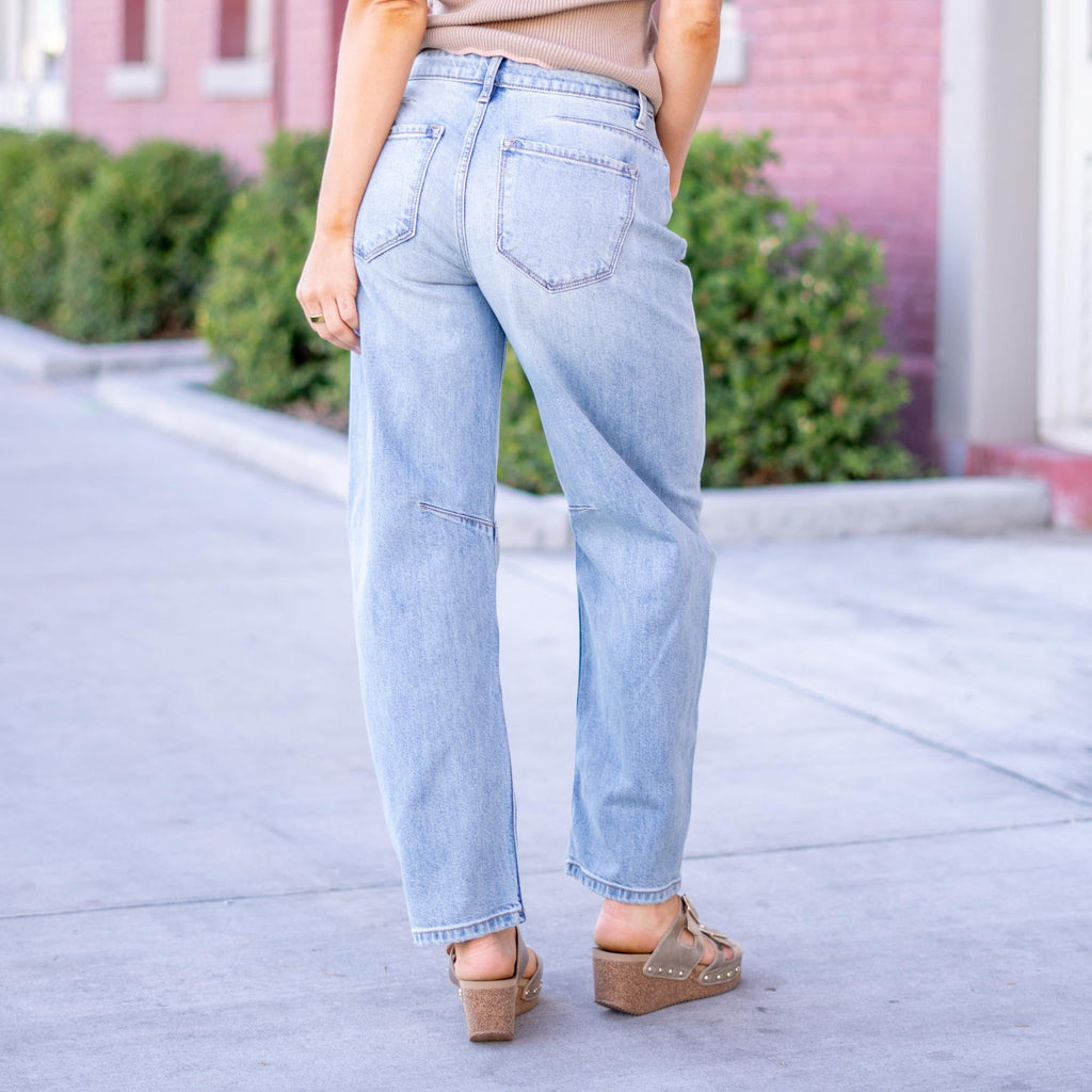 KanCan Isla High Rise Horseshoe Jeans Light Blue