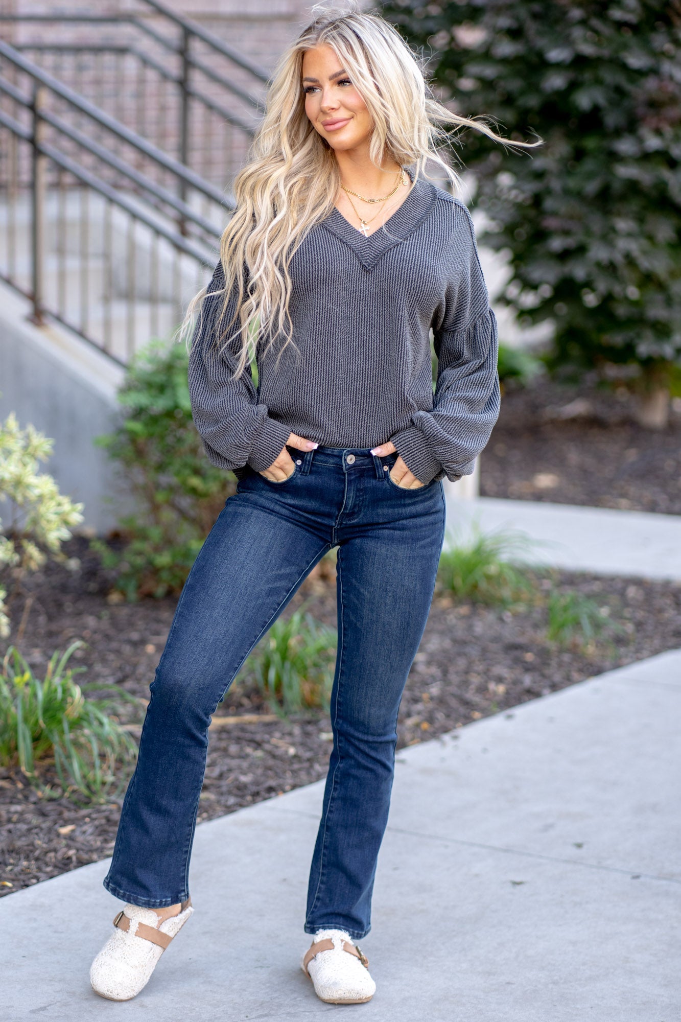 Juniper Fleece Lined Mid Rise Baby Bootcut