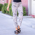 KanCan Shera Mid Rise Ankle Wide Ecru