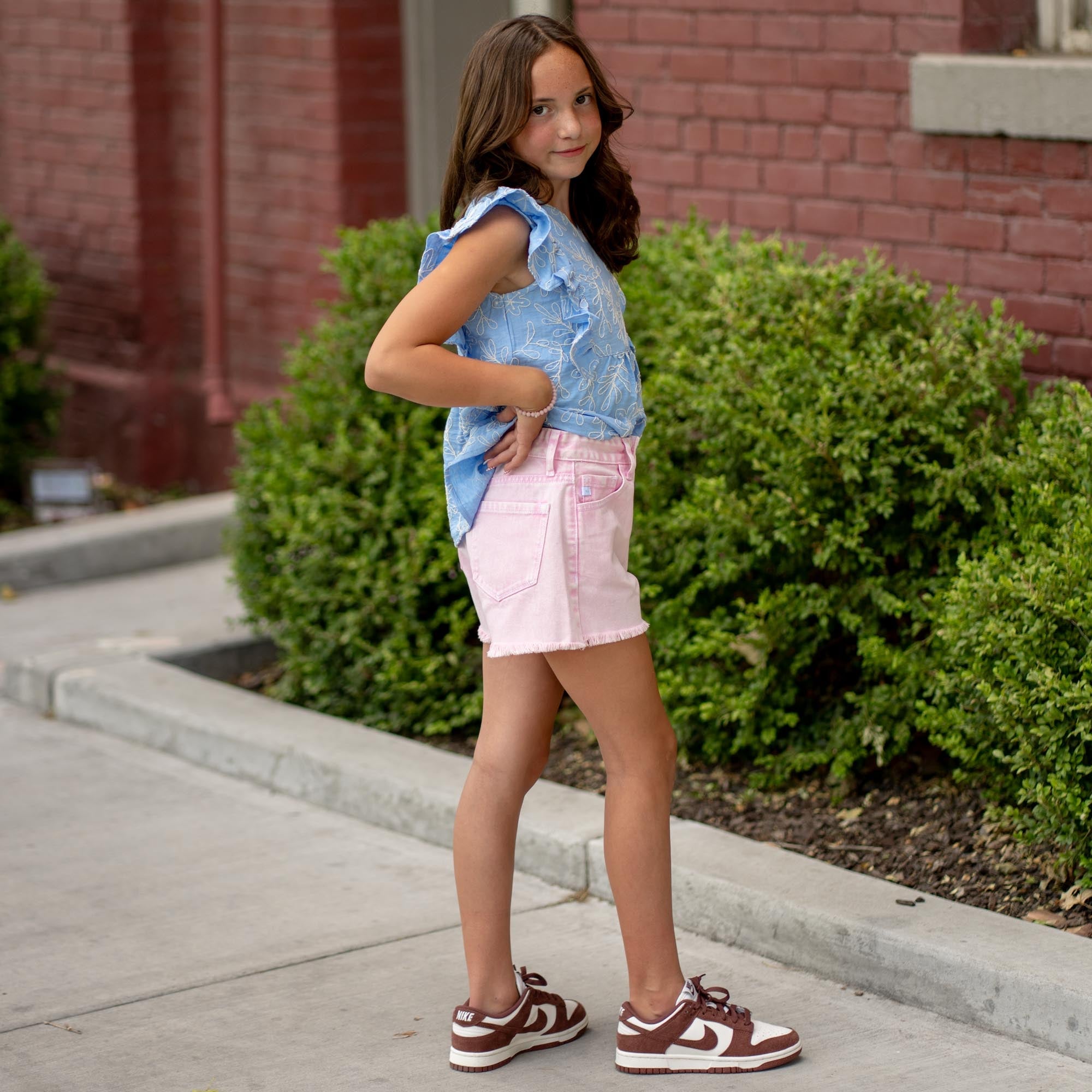 Kids Melly High Rise Shorts