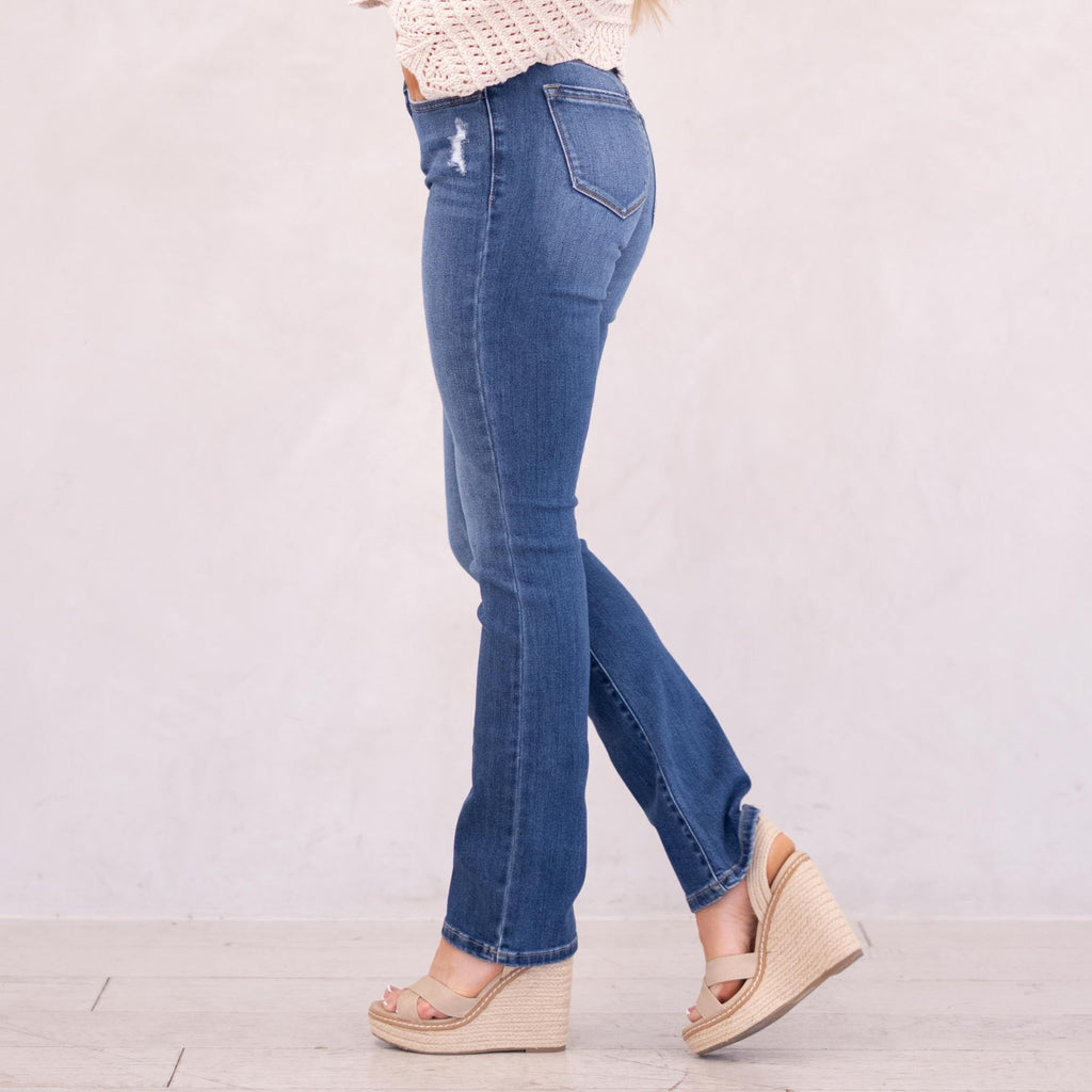 KanCan Denver Essentials High Rise Bootcut Jeans Medium Blue Wash