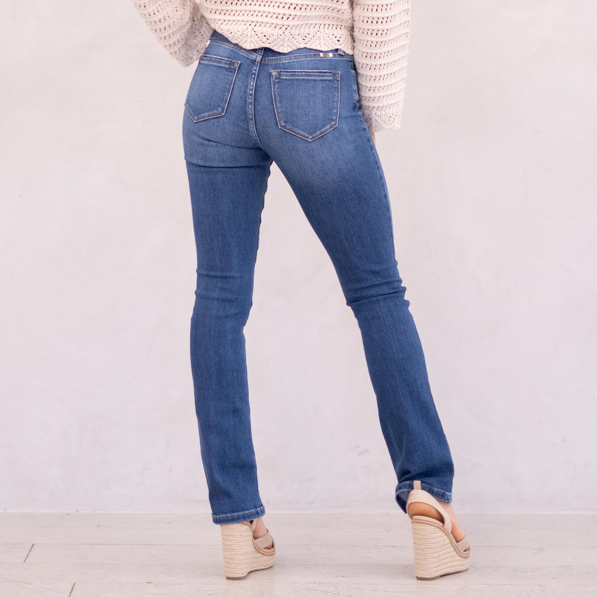 KanCan Denver Essentials High Rise Bootcut Jeans Medium Blue Wash