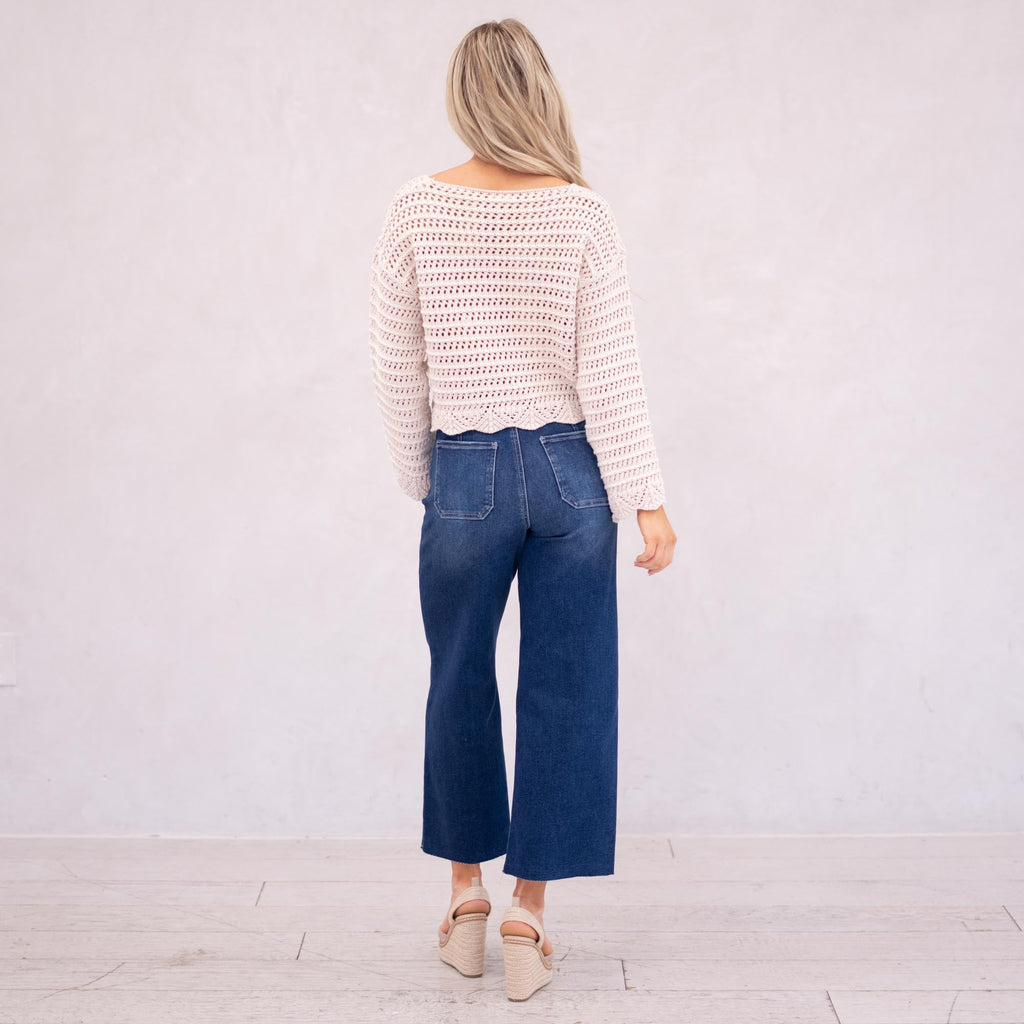 KanCan Tory Essentials High Rise Crop Wide