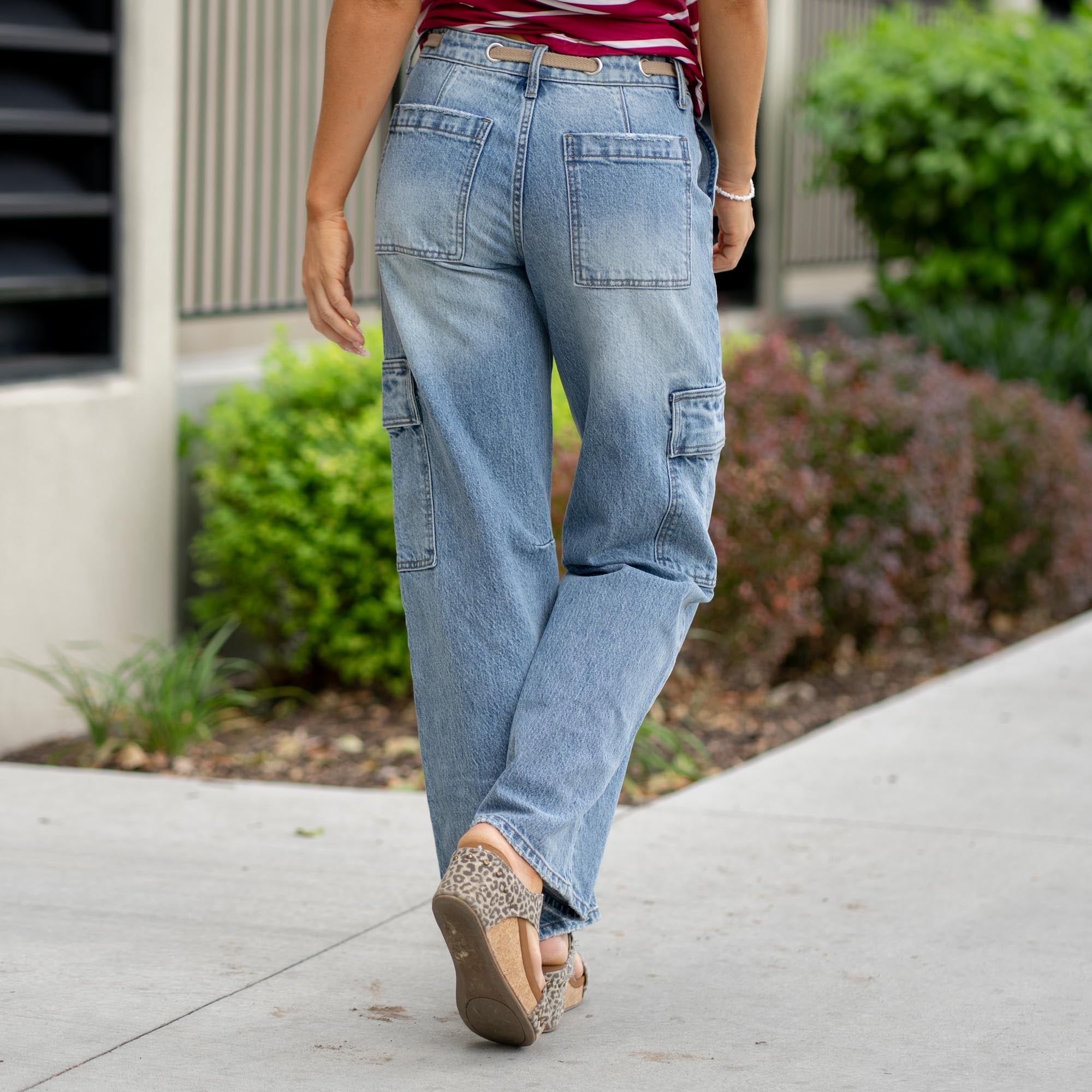 KanCan Katie Low Slung Baggy Fit Medium Blue
