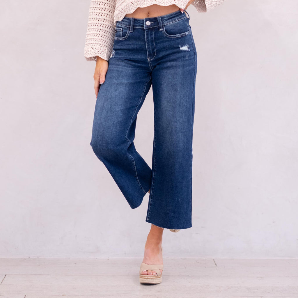 KanCan Tory Essentials High Rise Crop Wide