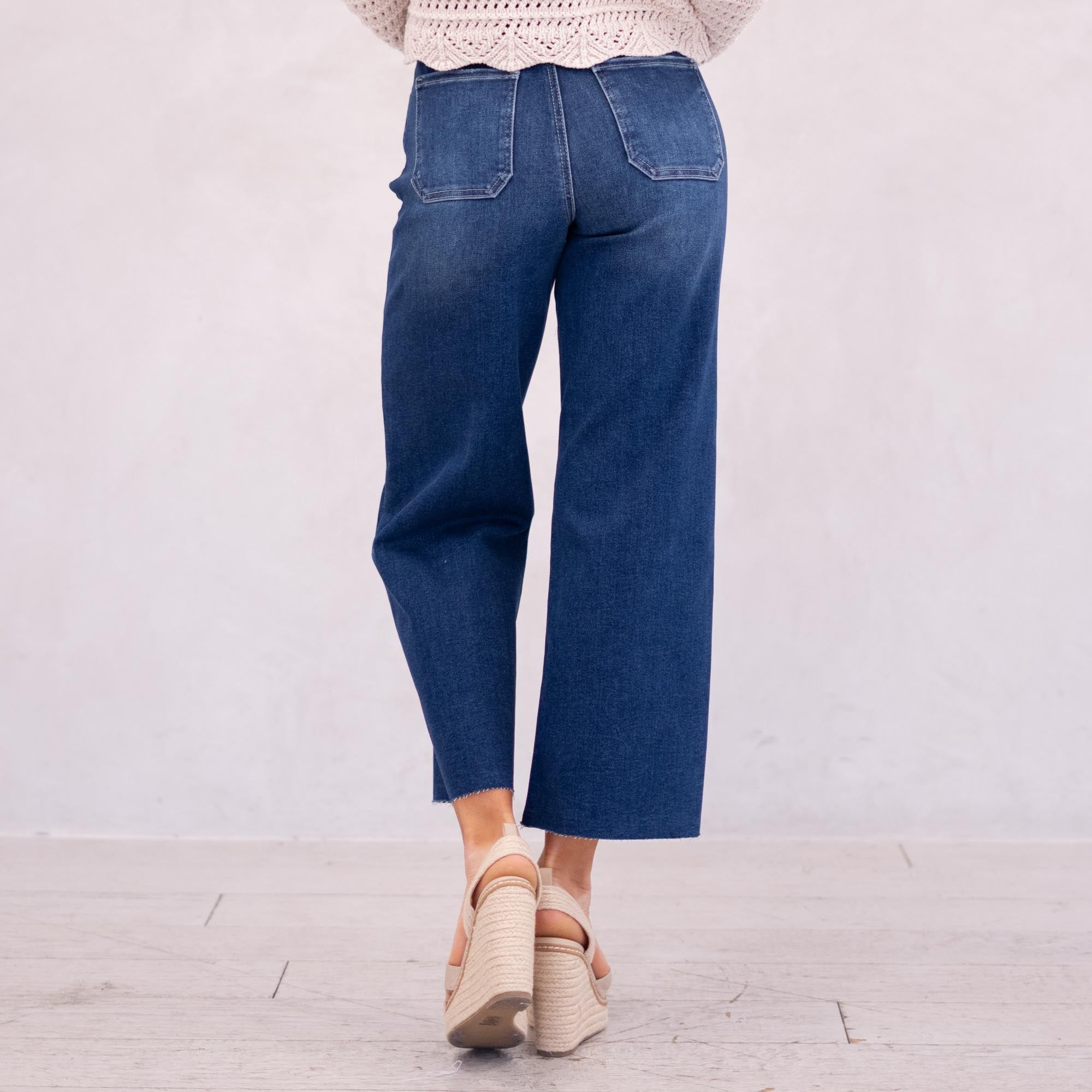 KanCan Tory Essentials High Rise Crop Wide