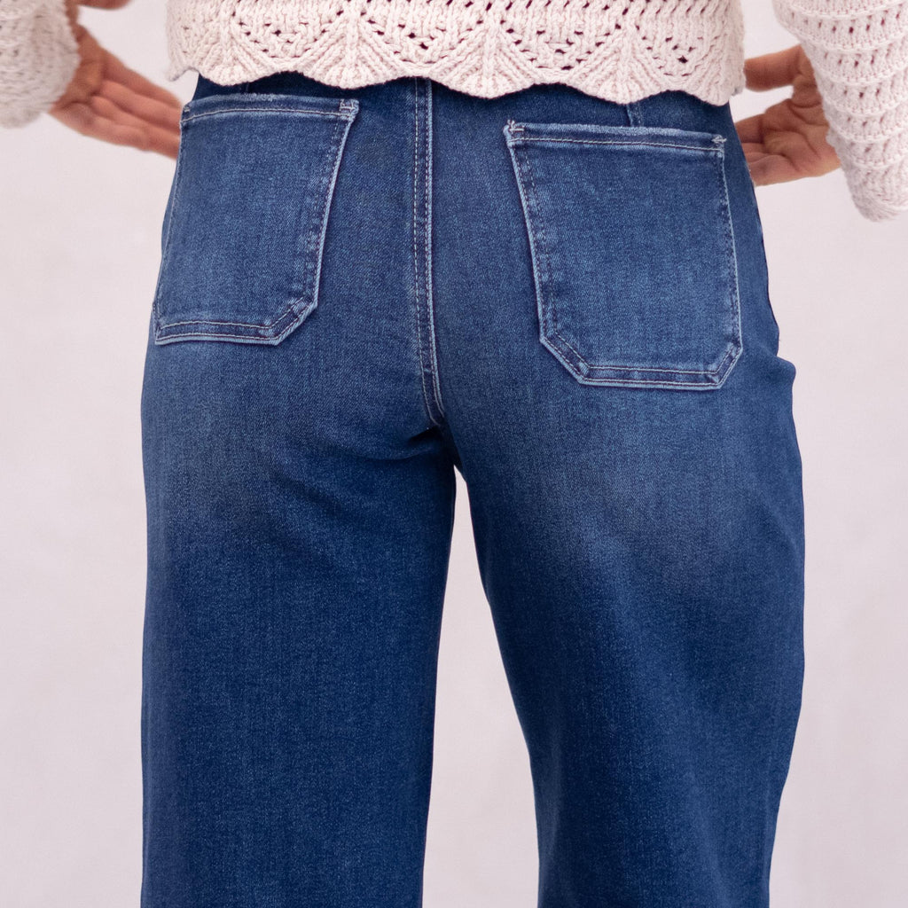 KanCan Tory Essentials High Rise Crop Wide